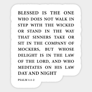 Psalm 1 :1 Sticker